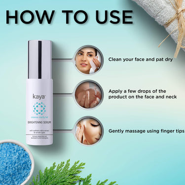 Kaya Clinic Brightening Face Serum, 30ml Reduces Pigmentation & Dark Spots, Evens Skin Tone for All Skin Types